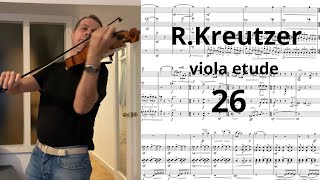 R KREUTZER amp26 violin amp viola ETUDE SCORE [upl. by Llertnauq]