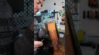 Real time hand sewing asmr leather leatherworks [upl. by Alset]