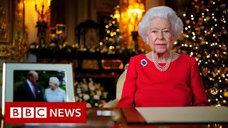 The Queen’s Christmas message 2021  BBC News [upl. by Haelam]