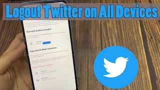 How to Logout Twitter on All Devices 2023 [upl. by Milzie41]