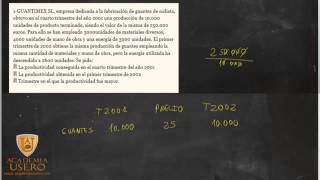 Problema de productividad 03 GUANTIMEX Economía 2º Bachillerato [upl. by Corwun]