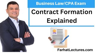 Contract Formation  CPA Exam REG  Business Law [upl. by Aynotan]