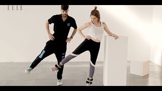 Personal Trainer 4 ejercicios con tobilleras con peso  Elle España [upl. by Thibaud]