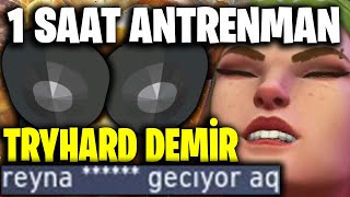 1 Saat ANTRENMAN Yapıp DEMİRDE TRYHARD OYNAMAK [upl. by Alleris797]