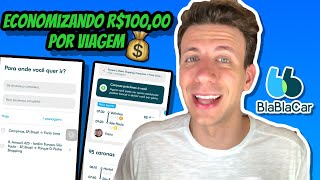 Como usar o BLABLACAR pra ECONOMIZAR e VIAJAR MAIS  Como FUNCIONA o app de caronas [upl. by Anaiq909]