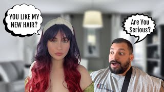 SURPRISING MY BOYFRIEND WITH MY NEW HAIR UNEXPECTED REACTION [upl. by Franni]