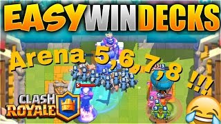 Best Decks in Arena 5678  Gute Decks für anfänger  Clash Royale [upl. by John]