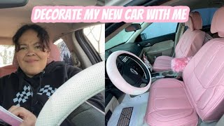 Decorate my car with me on a budget newcar car decor decorate onabudget shein temu amazon [upl. by Irtak]