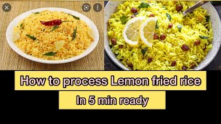 Lemon fried rice 🍋 Cooking tips [upl. by Akinyt]