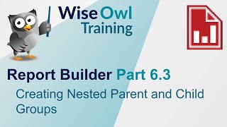 SSRS Report Builder Part 63  Nested Parent and Child Groups in a Table [upl. by Hays257]