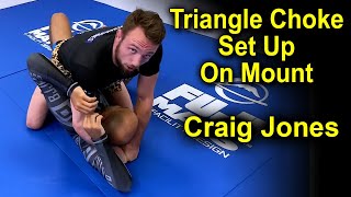 New BJJ Triangle Choke Set Up On The Mount by Craig Jones [upl. by Reamonn183]