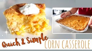 DELICIOUS CORN CASSEROLE  VEGAN  NONVEGAN OPTION [upl. by Elliot]