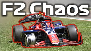 F2 Chaos  Huge Sprint Crash  Flying Tyres  Bearman Stalls Twice  F2 Imola Reactions [upl. by Nilloc731]