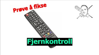 Kan den fikses Samsung TVfjernkontroll som ikke virker i det hele tatt [upl. by Ihskaneem344]