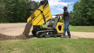 Wacker Neuson DT10 Track Dumper Stand On Wheelbarrow Self Loading Wheelbarrow Tracked Dump Box [upl. by Eynttirb]