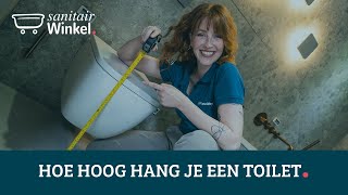 Toilet ophangen  Wat is de ideale hoogte [upl. by Aicert]