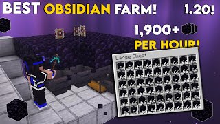 Minecraft Easiest Obsidian Farm 121  Obsidian Farm In Minecraft  1900 Perh [upl. by Maleen]