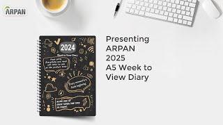 2025 Week to View Diary Stunning Slogan Art A5 Weekly Monthly Planner Hardback Cover ST2067 [upl. by Stephana72]