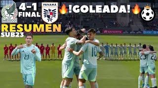 México SUB23 vs Panamá SUB23 🔴 RESUMEN 🔥 GOLEADA 🤩 692024 FINAL 🇲🇽41🇵🇦 [upl. by Arjan]