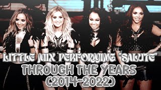 Little Mix performing Salute through the years 20142022 [upl. by Georges]