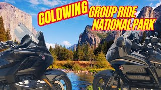 Touring Yosemite National Park w Honda Gold Wings group ride Eastern Sierras no talking riding [upl. by New537]