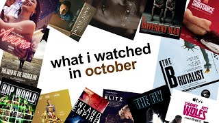 what i watched in october [upl. by Manfred]