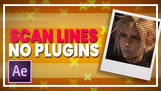 Scan Lines No Plugins  After Effects Tutorial [upl. by Lightfoot]