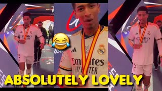 Yes😂 Jude Bellingham Funny moments in Real Madrid dressing room and Celebrations [upl. by Deelaw904]