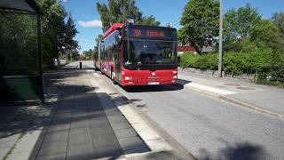 Sweden Stockholm ride with bus no 704 from Prostvägen to Huddinge train station [upl. by Annaej]