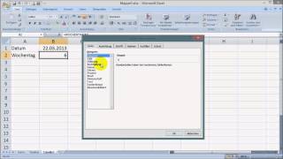 Excel Wochentag aus Datum ermitteln [upl. by Ientirb]