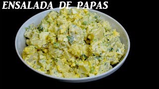 Ensalada Rusa de papas con huevos cocidos [upl. by Ahkeber]