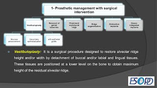 Prosthetic management of flat ridge Part2 with surgical intervention [upl. by Alra]