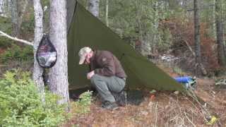 WILDERNESS CAMPING WITH A TARP [upl. by Aibara]