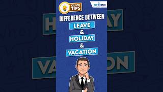 Difference between Holiday Vacation और Leave differencebetween leave holiday vacation [upl. by Delgado]