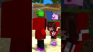 Legend of JJ Part1 MAIZEN Minecraft Animation shorts [upl. by Annahsad]