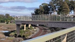 Amtrak Capitol Corridor 741 Passes Bayfront Park To San Jose Diridon Station 1142024 [upl. by Maroney413]