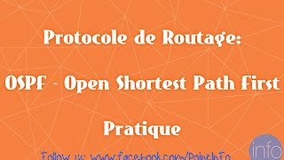 Protocole de Routage  OSPF  Pratique [upl. by Lupita]