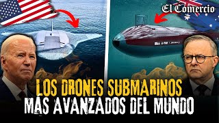 MANTARRAYA y TIBURÓN FANTASMA así son los DRONES SUBMARINOS de EEUU y AUSTRALIA  El Comercio [upl. by Clayberg312]