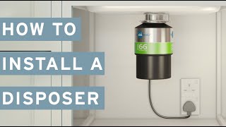 How to Install InSinkErator Food Waste Disposal [upl. by Aileon]