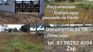 Terreno pra vender a 12km de Surubim PEótimo para morarfazer chácaraJÁ FOI VENDIDO🙏 [upl. by Alleoj]