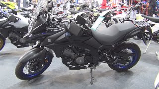 Suzuki VStrom 650XT Glass Sparkle Black Motorcycle 2023 Exterior and Interior [upl. by Powell126]