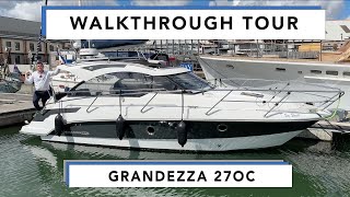 Grandezza 27 OC  Walkthrough Tour  a spacious and refined boat with generous cockpit [upl. by Velick]