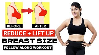 15 MIN Best Workout To Reduce Breast Size in 3 weeks lift amp tighten skin for firm perkier shape [upl. by Bethany]