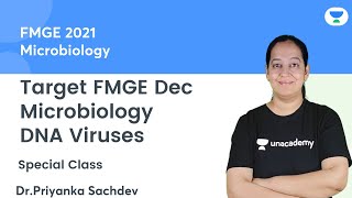 Microbiology  DNA Viruses  FMGE Dec21  Lets crack NEET PG  Dr Priyanka Sachdev [upl. by Yacano742]