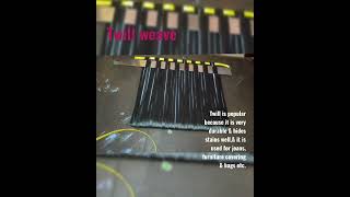 twill weave how to make weave twill weave with fabrics ribbon textile textiles studies 2023 👌😱 [upl. by Pinkham]