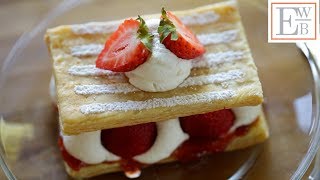 Strawberry Napoleon Recipe Super simple [upl. by Debbra619]