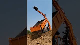 Agricultural fourwheeled excavator dump truck fourwheeled dump truck [upl. by Swenson32]