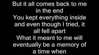 In the end  Linkin Park with lyrics [upl. by Ihcur398]