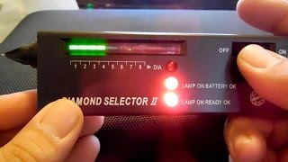 Diamond Selector II 2 Diamond tester testing review with detecting find and personal updates [upl. by Yarw]