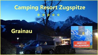 🚕🏕 Camping Resort Zugspitze ⭐️⭐️⭐️⭐️⭐️ Campingplatz in Grainau mit Sauna [upl. by Crooks660]